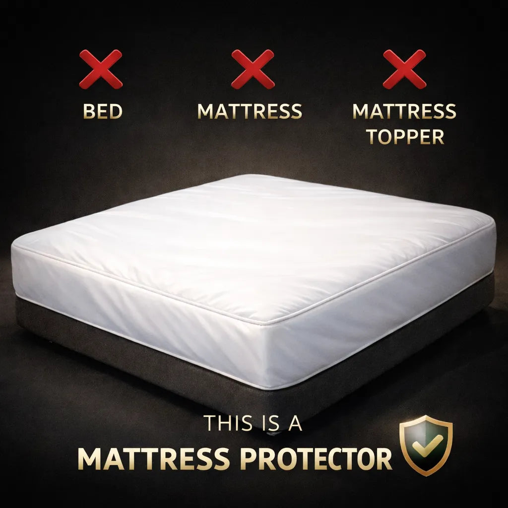 Vastrora Waterproof Elastic Fitted Cotton Terry Mattress Protector – Waterproof Breathable Soft Cotton Terry TPU Protection Layer